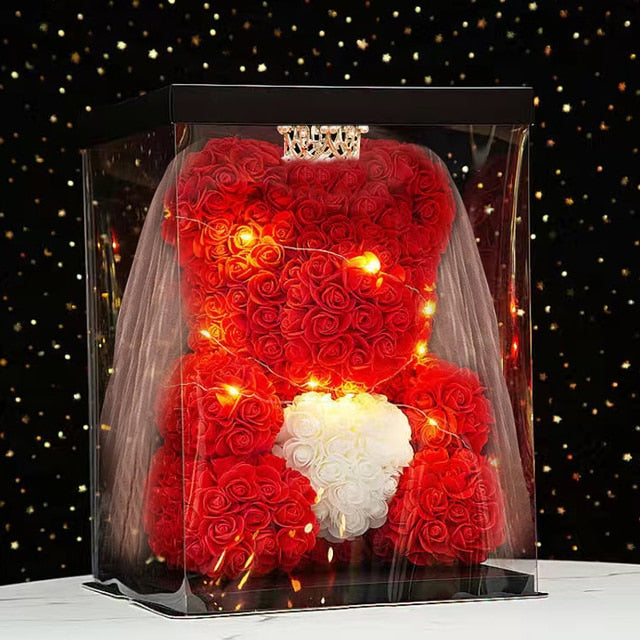 Engagement Rose Artificial Gift Bear