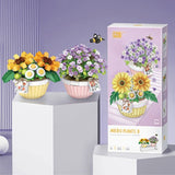 Flowers Model Building Blocks Decoration