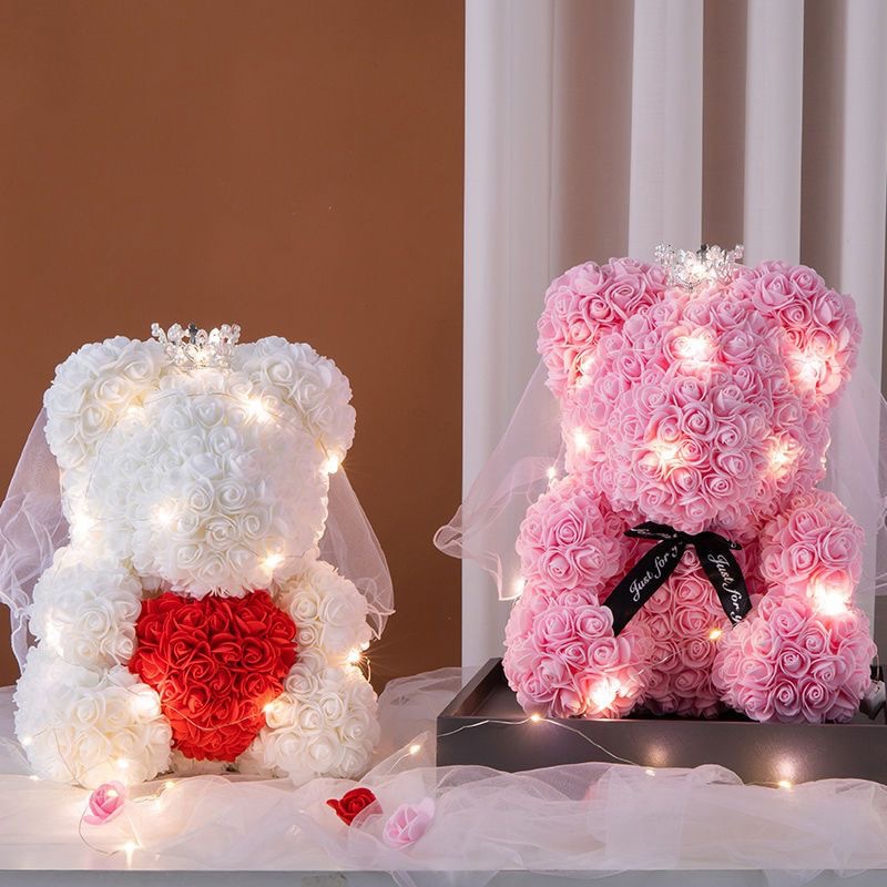 Engagement Rose Artificial Gift Bear