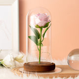 Artificial Flowers Décor In Covered Dome