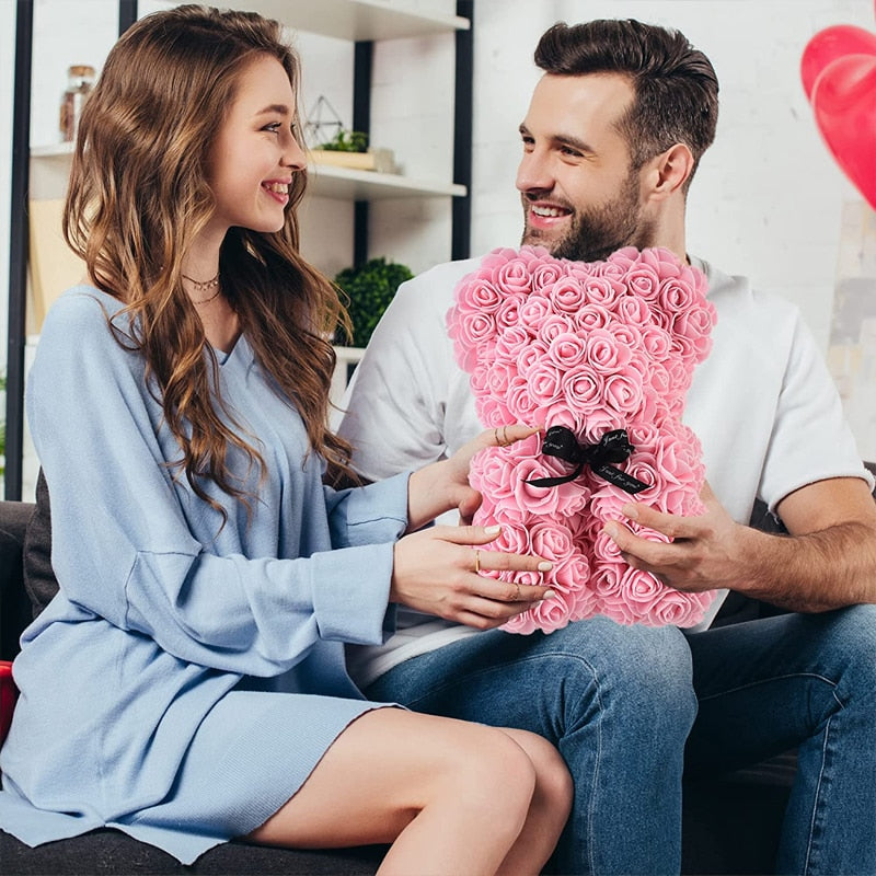 Engagement Rose Artificial Gift Bear