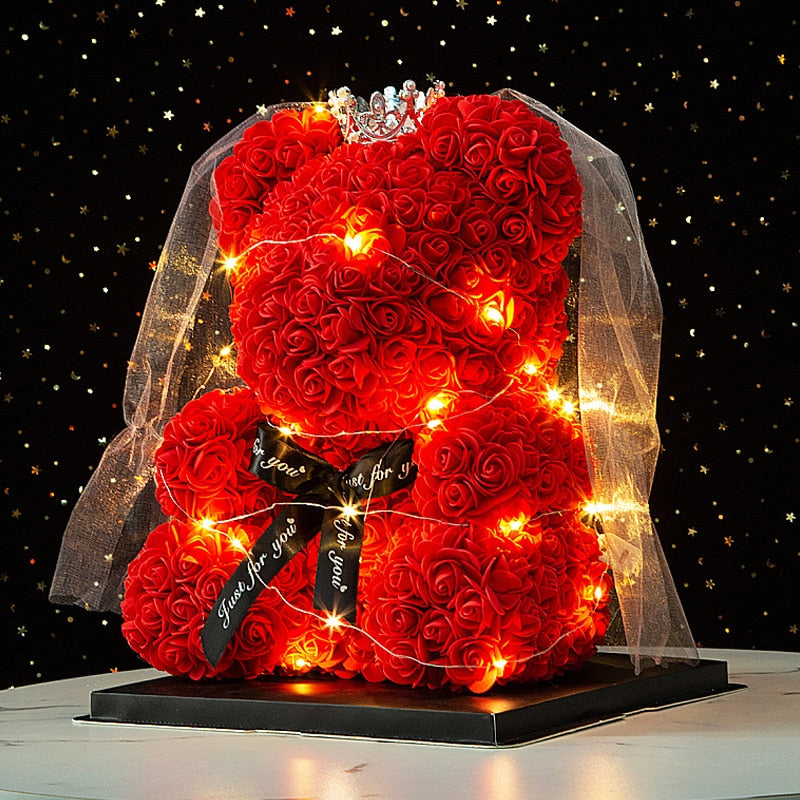 Engagement Rose Artificial Gift Bear