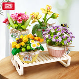 Flowers Model Building Blocks Decoration